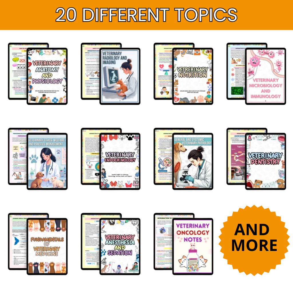 THE ULTIMATE VETERINARY STUDY NOTES BUNDLE