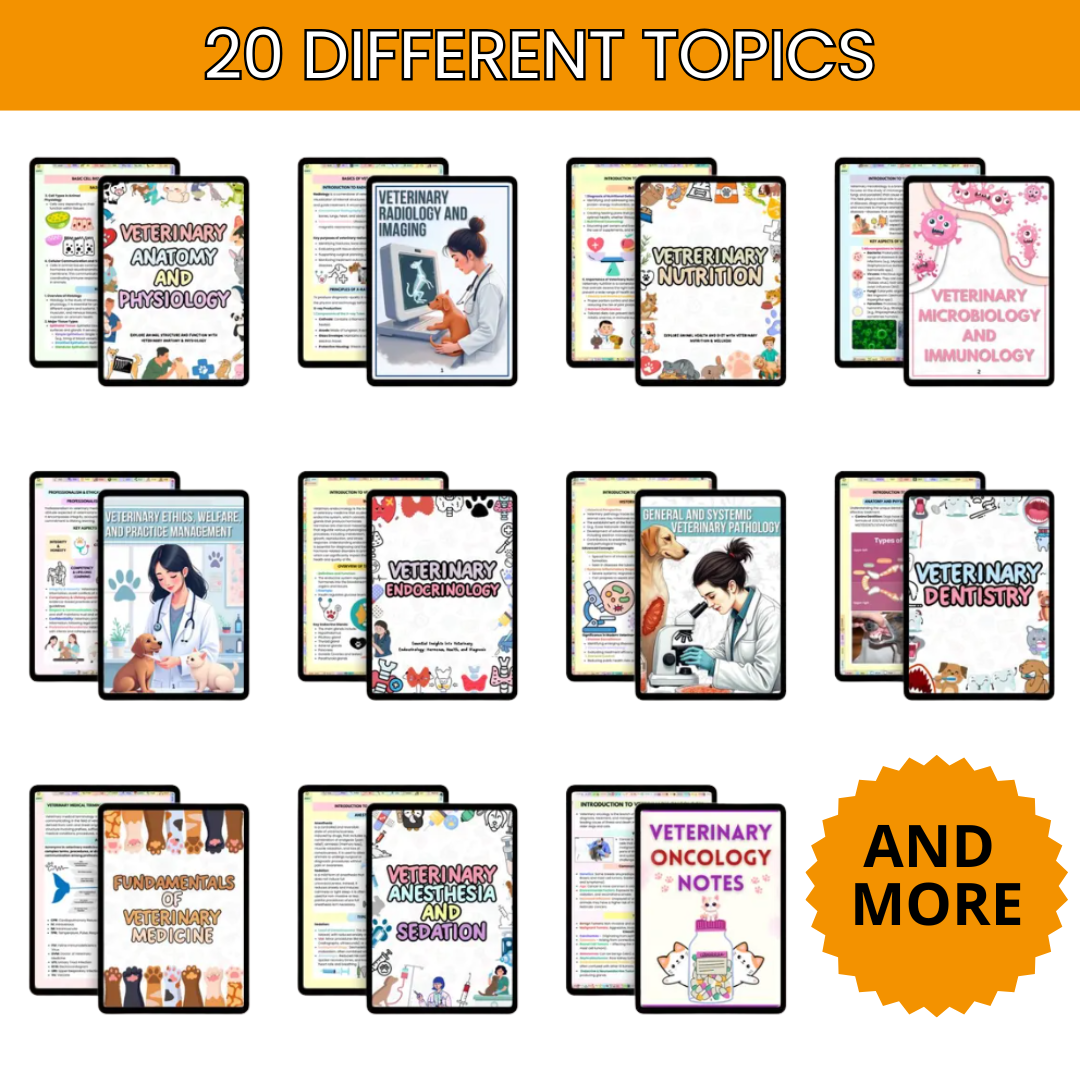 THE ULTIMATE VETERINARY STUDY NOTES BUNDLE