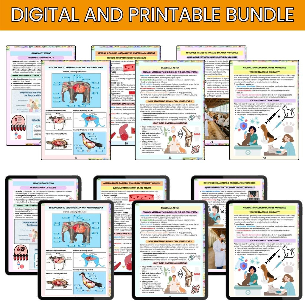 THE ULTIMATE VETERINARY STUDY NOTES BUNDLE